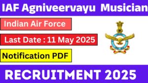 IAF Agniveervayu Musician Recruitment 2025